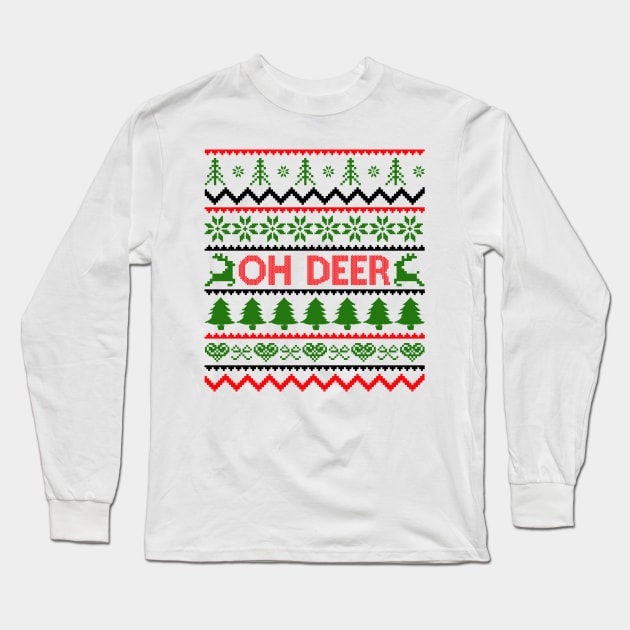 oh deer Long Sleeve T-Shirt by MZeeDesigns